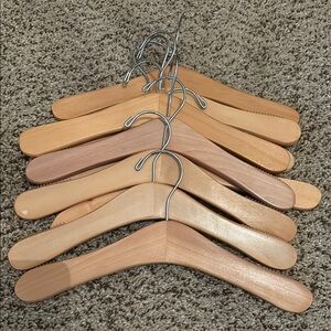 Kids Wooden Clothes Hangers Set - 12” (10 pack)